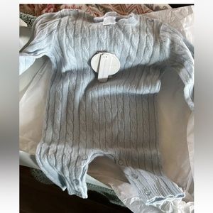 Edgehill Collection Baby
100% CASHMERE Cableknit Blue
Coverall